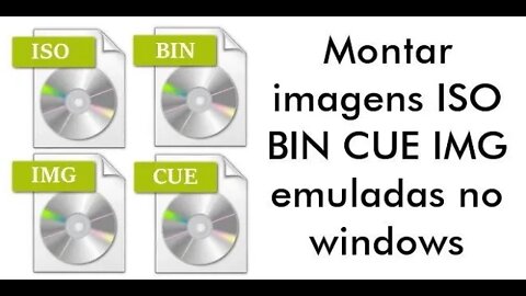 Como abrir imagem ISO CUE BIN