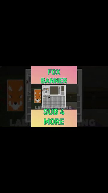 Minecraft: Fox Banner