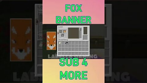 Minecraft: Fox Banner