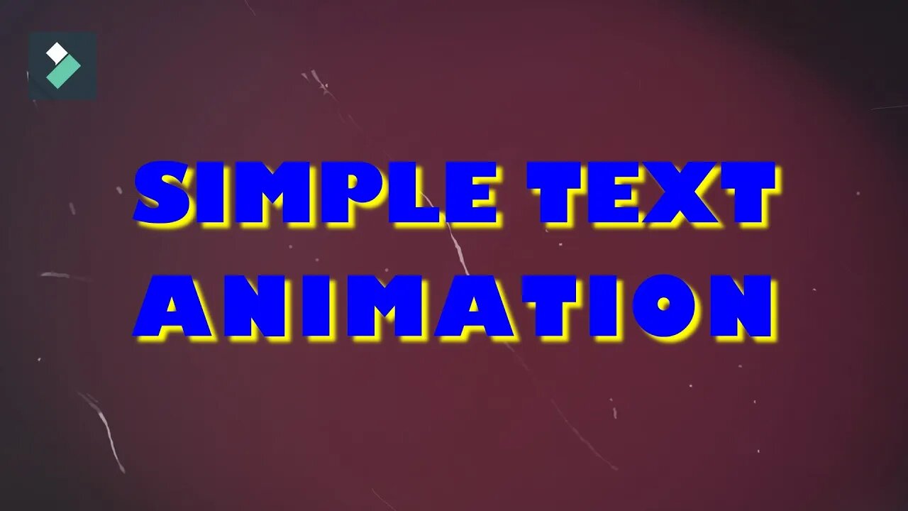 Simple Text Animation | WONDERSHARE FILMORA | Tutorial