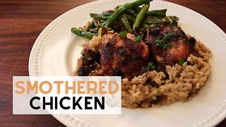 Smothered Chicken Thighs || A Keto Friendly Recipe @SeriousKeto @KetoChowYoutube