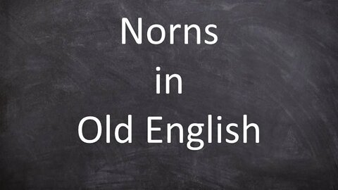 Norns in Old English