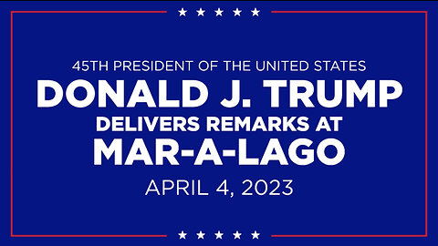 Donald J. Trump Delivers Remarks at Mar-a-Lago