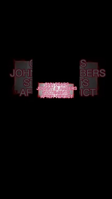 #CNN reads #johnnydepp & #amberheard statements after verdict #shorts