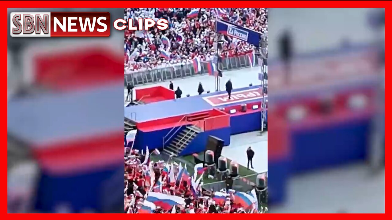 PUTIN APPEARS AT MOSCOW STADIUM, PRAISES TROOPS IN UKRAINE - 6130