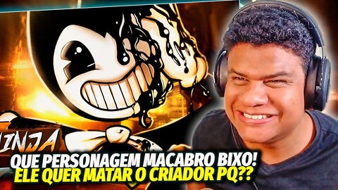 (ISSO TÁ ESTRANHO!) REAGINDO A MÁQUINA ESTÁ VIVA | BENDY | NINJA | React Anime Pro