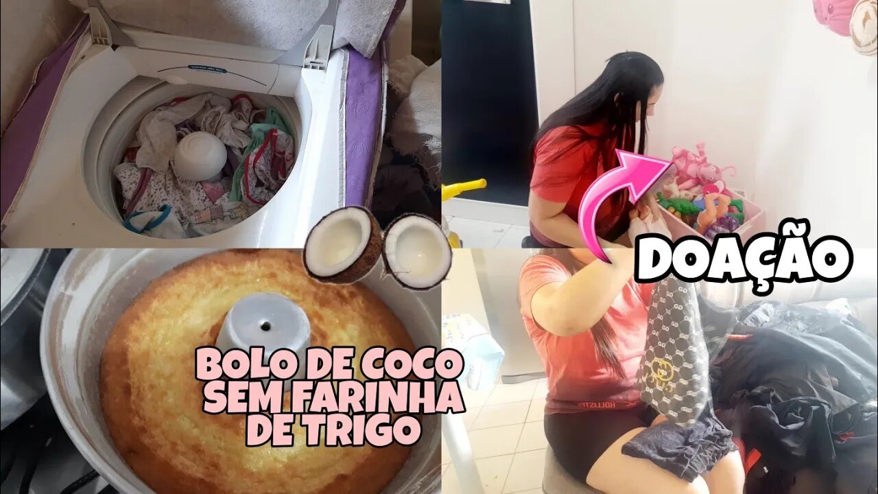 FIZ BOLO DE COCO SEM FARINHA + DOAÇÃO E MUITO MAIS