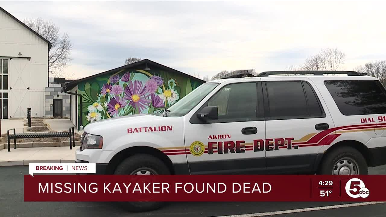 Kayaker who went missing near Brecksville Sunday found dead