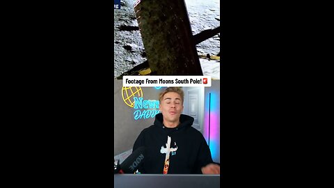 The first footage from the moons south pole has been released🤯😱