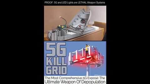 5G Weapon Components inside LED streetlights