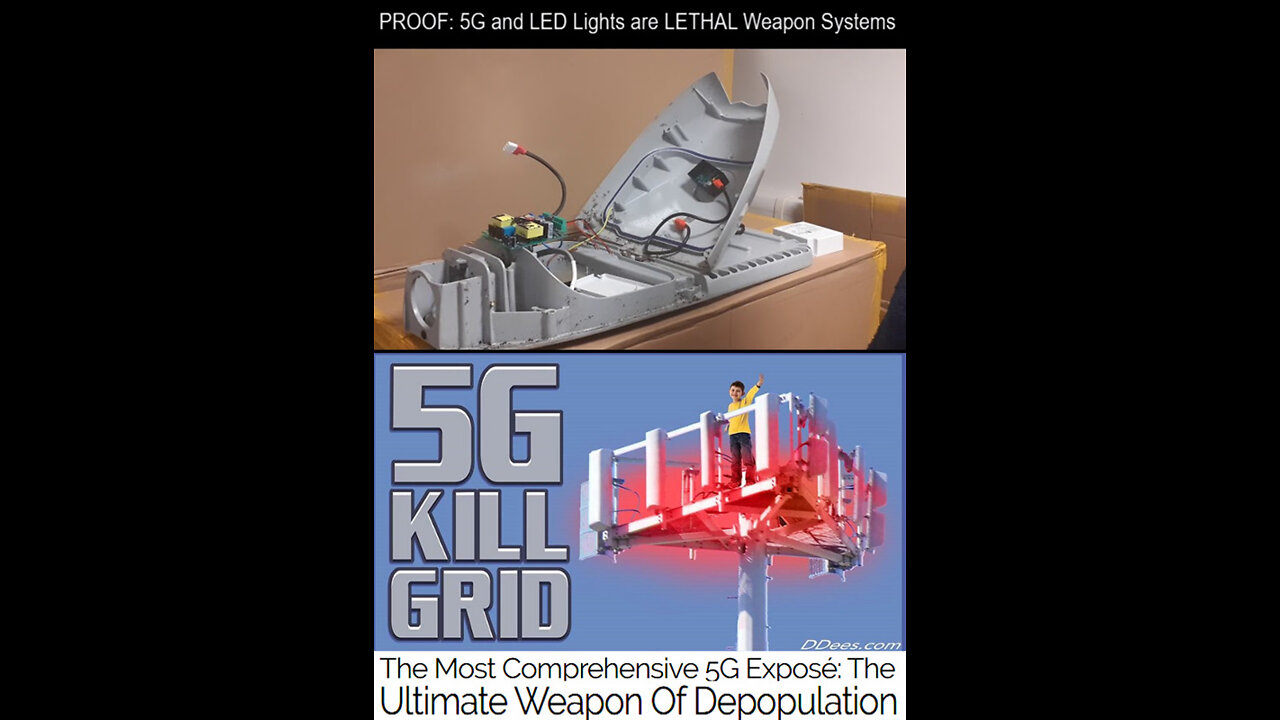 5G Weapon Components inside LED streetlights