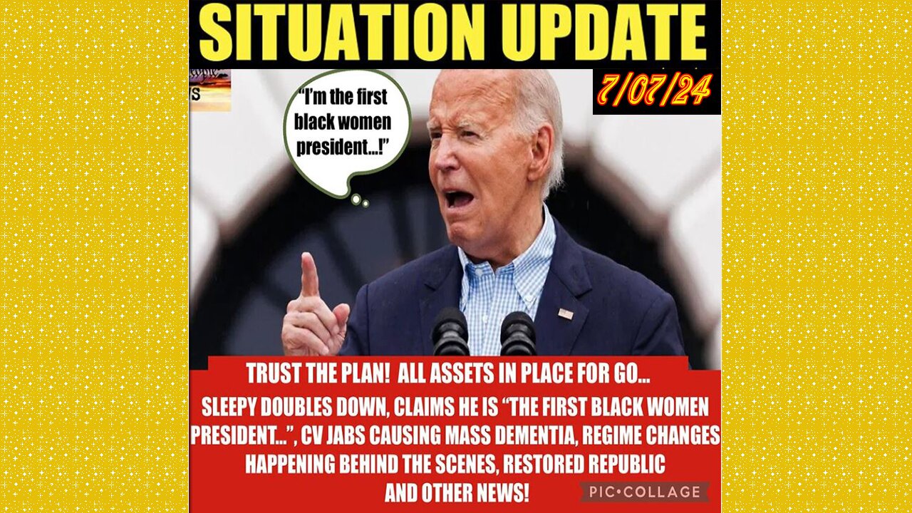 SITUATION UPDATE 7/7/24 - Trust The Plan! All Assets In Place For Go, Restored Republic via a GCR