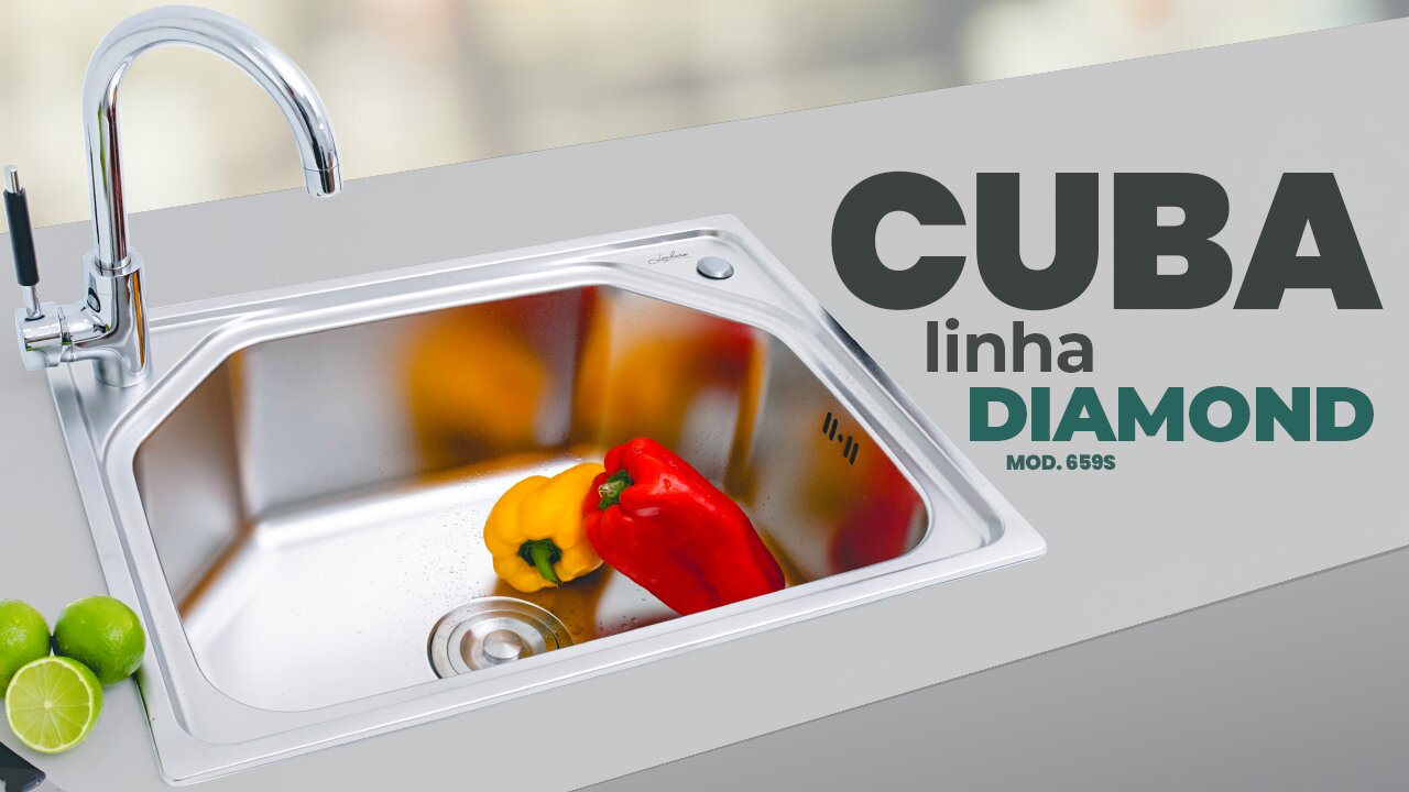 Cuba para Cozinha Premium | Linha Diamond | Mod. 659S Lenharo Mega Store