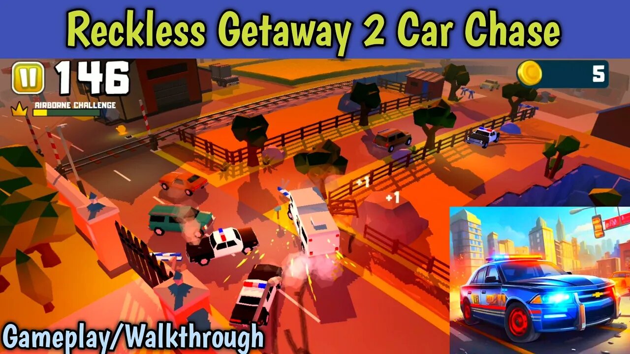 Reckless Getaway 2: Epic Car Chase Through the City