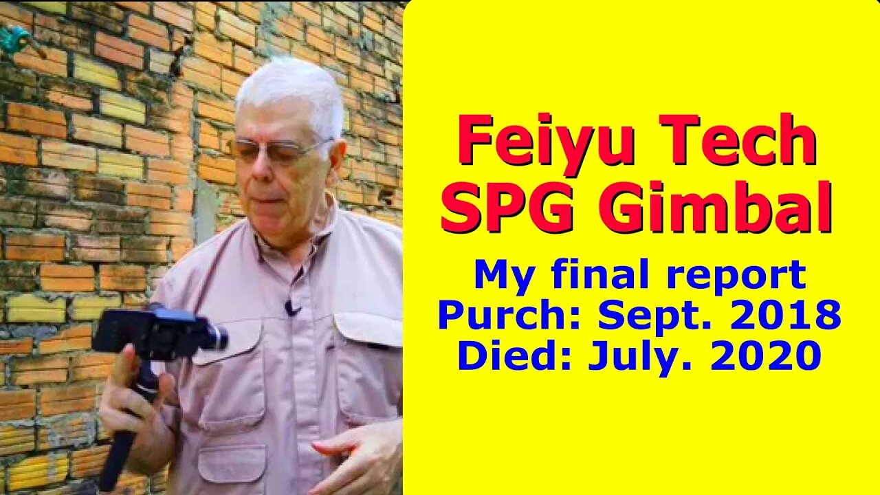 Feiyu Tech Gimbal Failed - a final report - SPG Purchased Sept. 2018 (Video Gear)