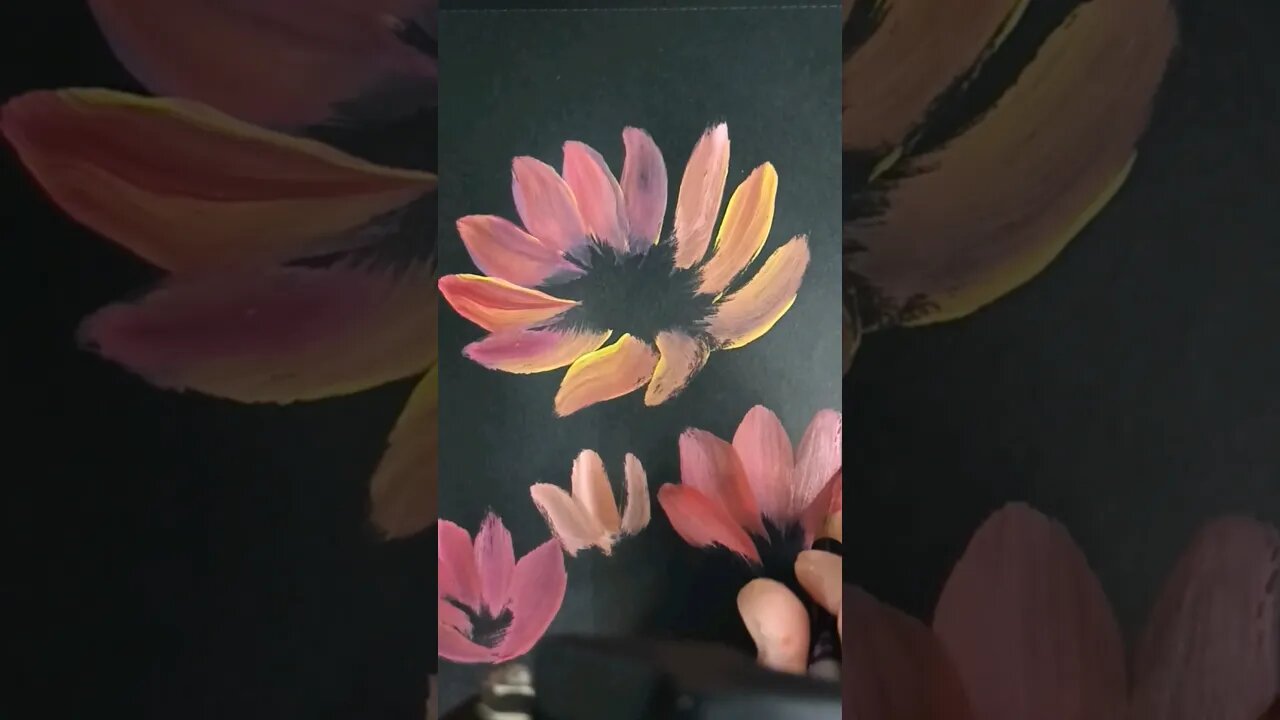 Colorful flower art #art #easy #painting #practicepainting #howto