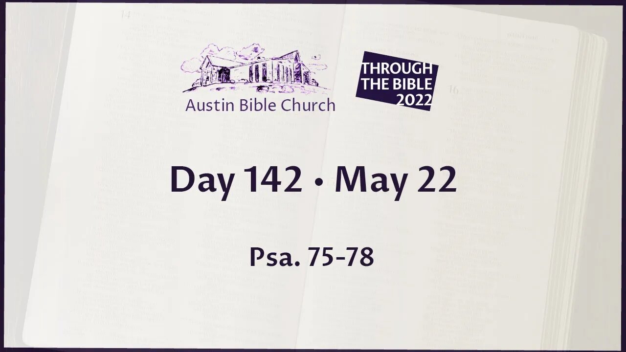 Through the Bible 2022 (Day 142)