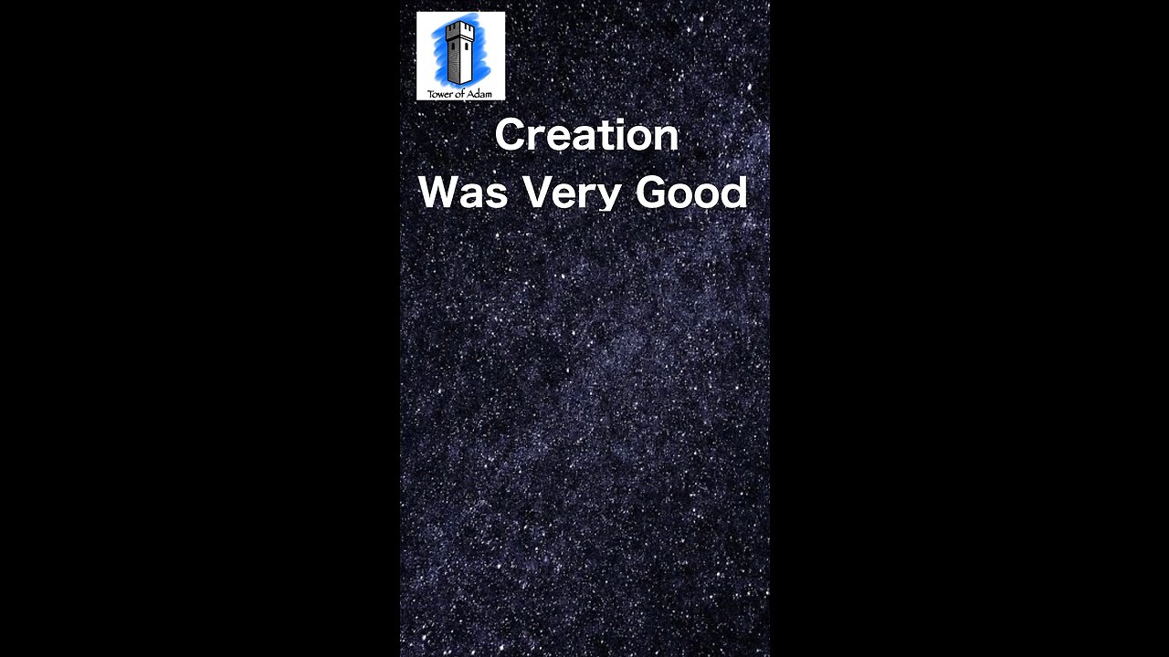 Creation Was Very Good