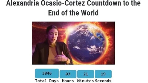 3,846 Days Left For The Planet