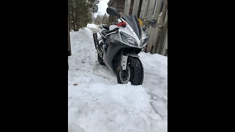 Canadian motorcycle burnout