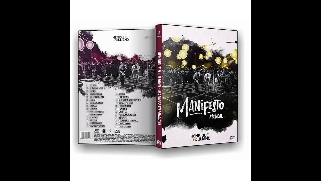 DVD HENRIQUE E JULIANO MANIFESTO MUSICAL