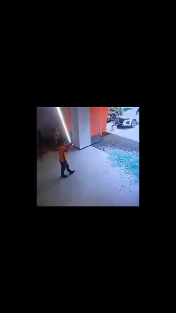 Guy Touches Glass Door And It Shatters #MegaFails #Shorts