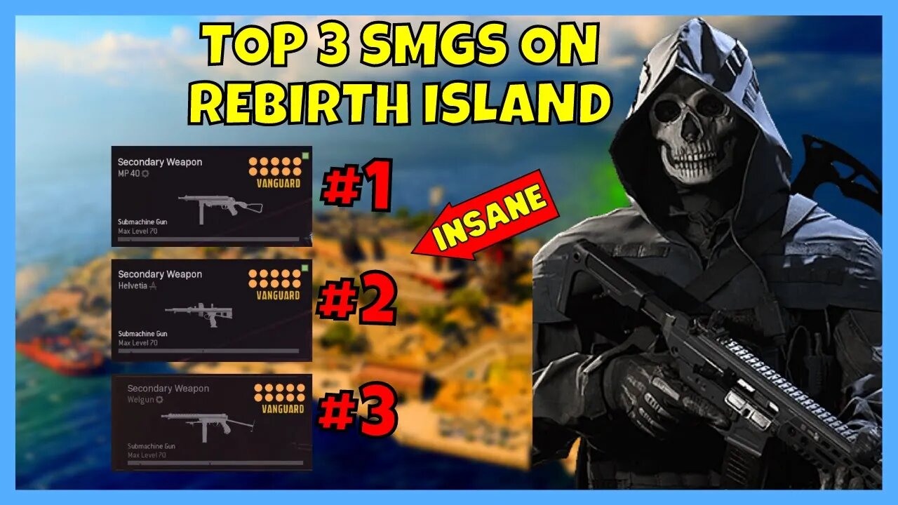 Top 3 META SMGs in Warzone Rebirth Island 🔥 (Warzone Best Loadouts)