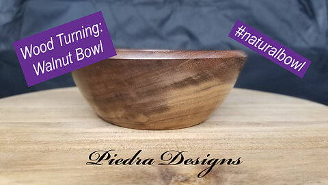 Wood Turning: Walnut Bowl | #naturalbowl