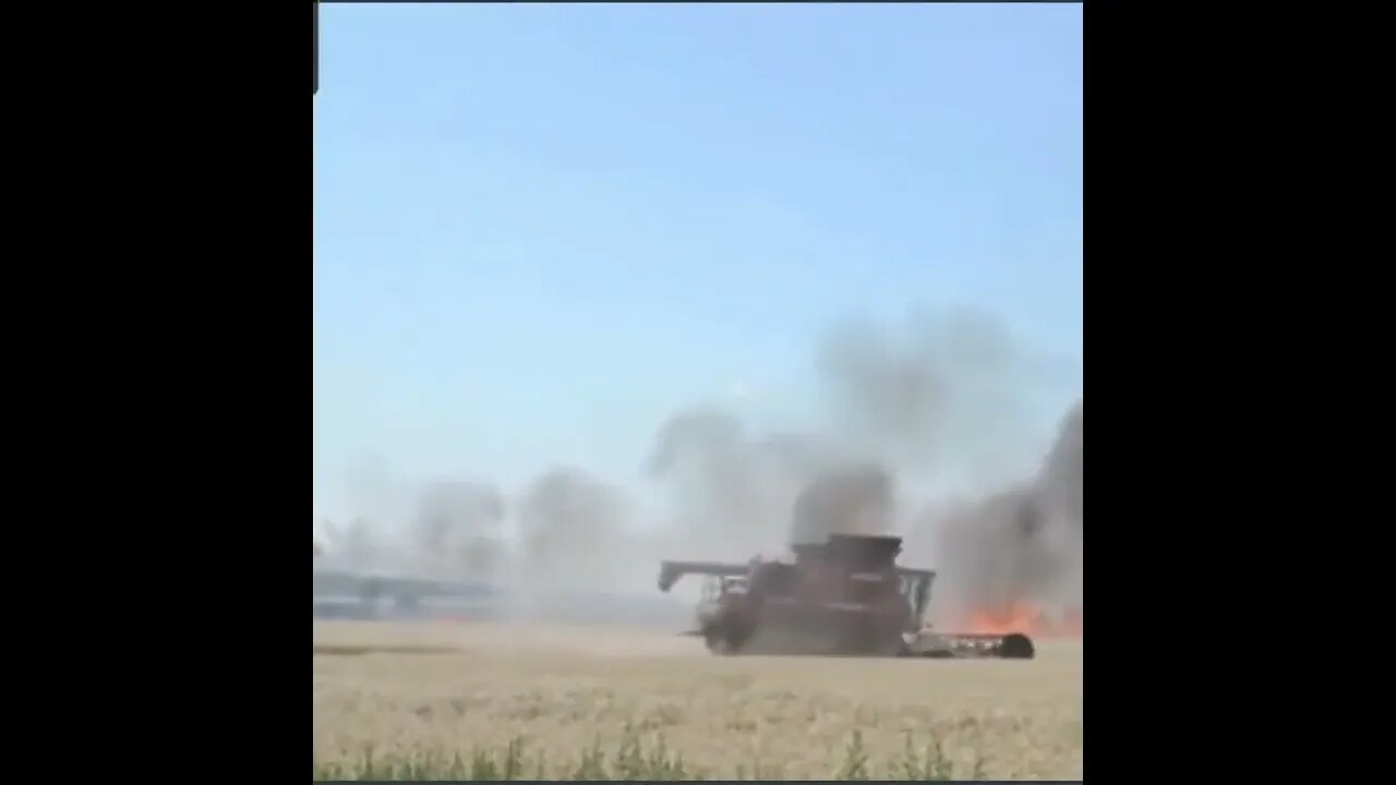 🇺🇦 This Is How The Harvest Is Going In Kherson After Ukrainian Forces Set Fire To Wheat Fields🌾