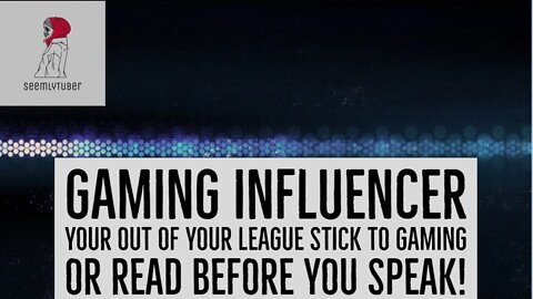 Gaming Influencer Need To Stick To Gaming You Have No Clue What Your Talking About In Politics!