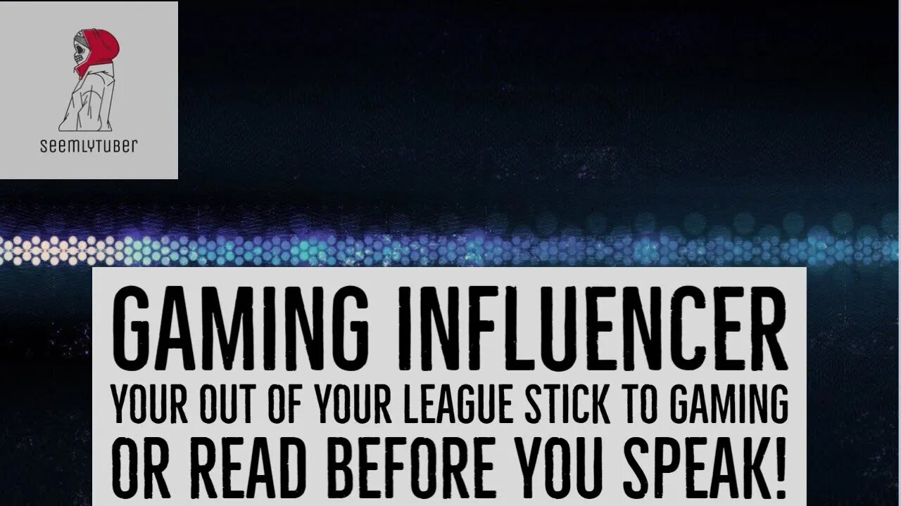 Gaming Influencer Need To Stick To Gaming You Have No Clue What Your Talking About In Politics!