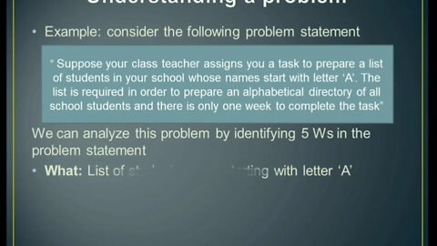 Computer 9th Lecture2 Understanding a problem and planning a solution