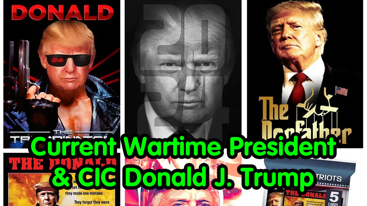 Current Wartime President & CIC Donald J. Trump by Pascal Najadi