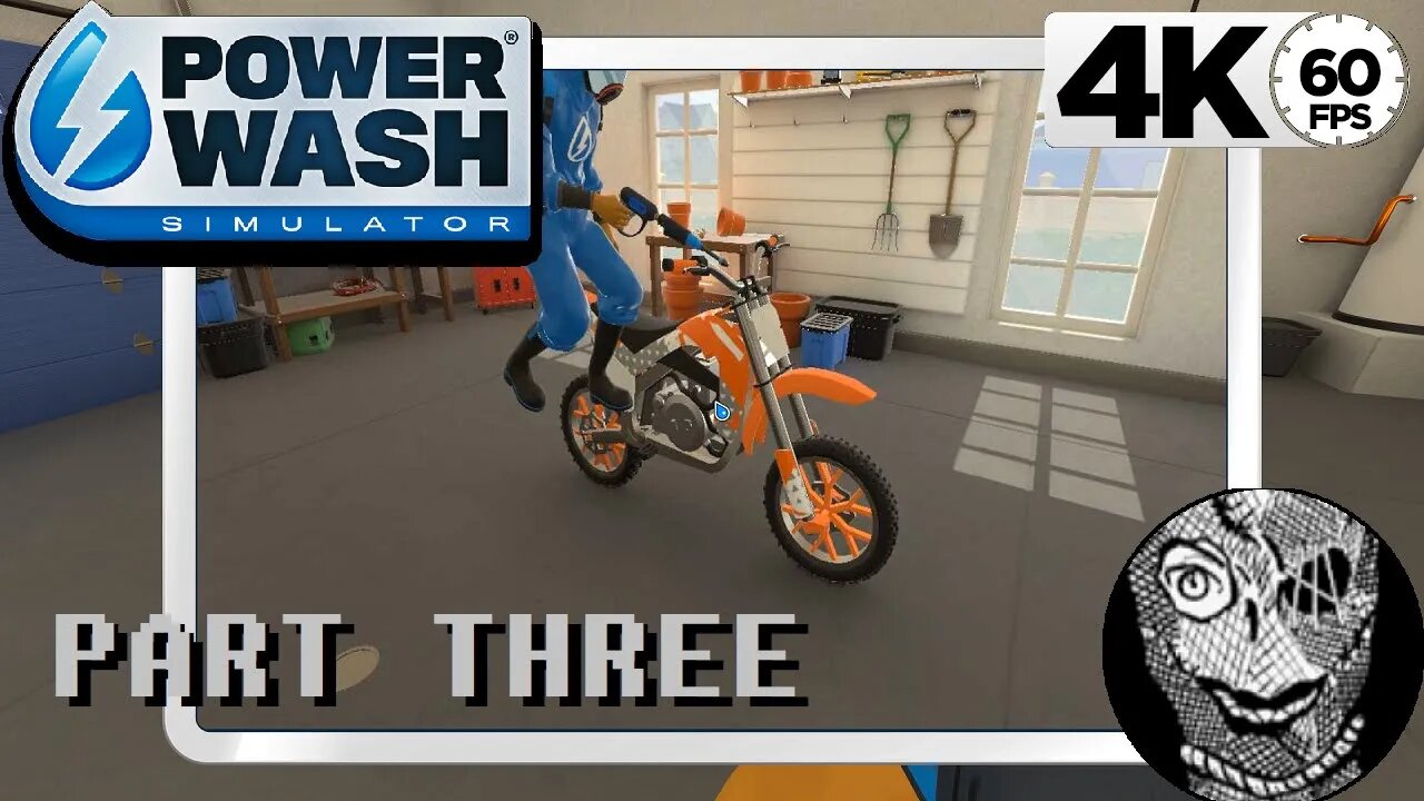 (PART 03) [Clean the Dirt Bike] PowerWash Simulator 4k60