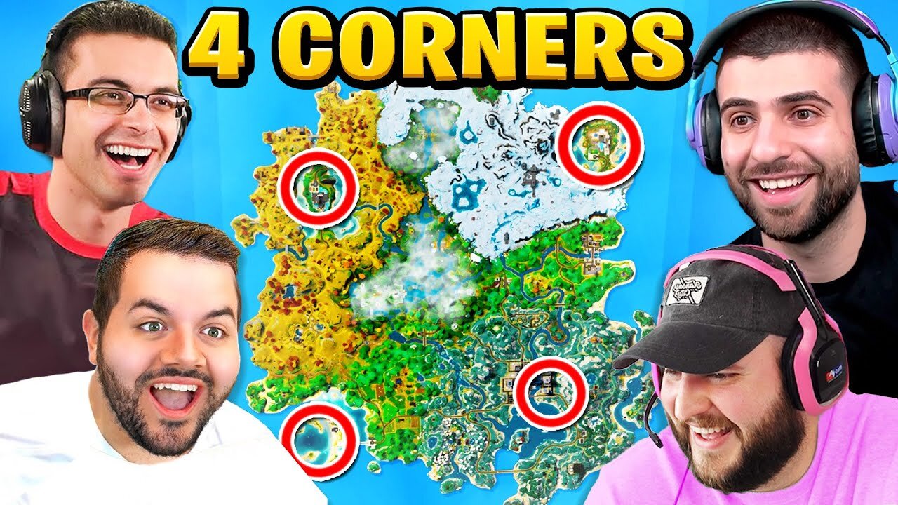 The 4 CORNER CHALLENGE in Fortnite Season 4