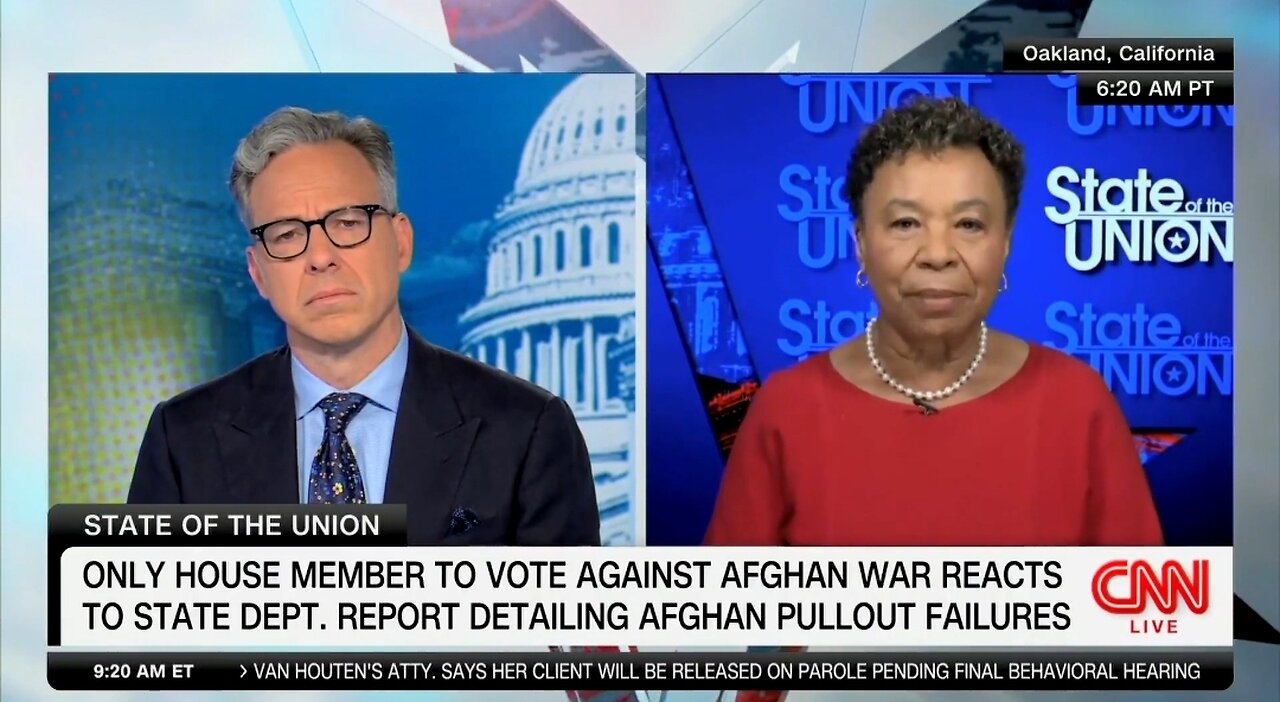 Democrat Barbara Lee: Don't Blame Biden For His Botched Afghanistan Withdrawal