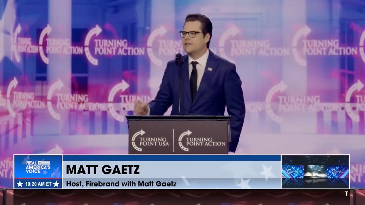 MATT GAETZ ON DAY 4 OF AMFEST