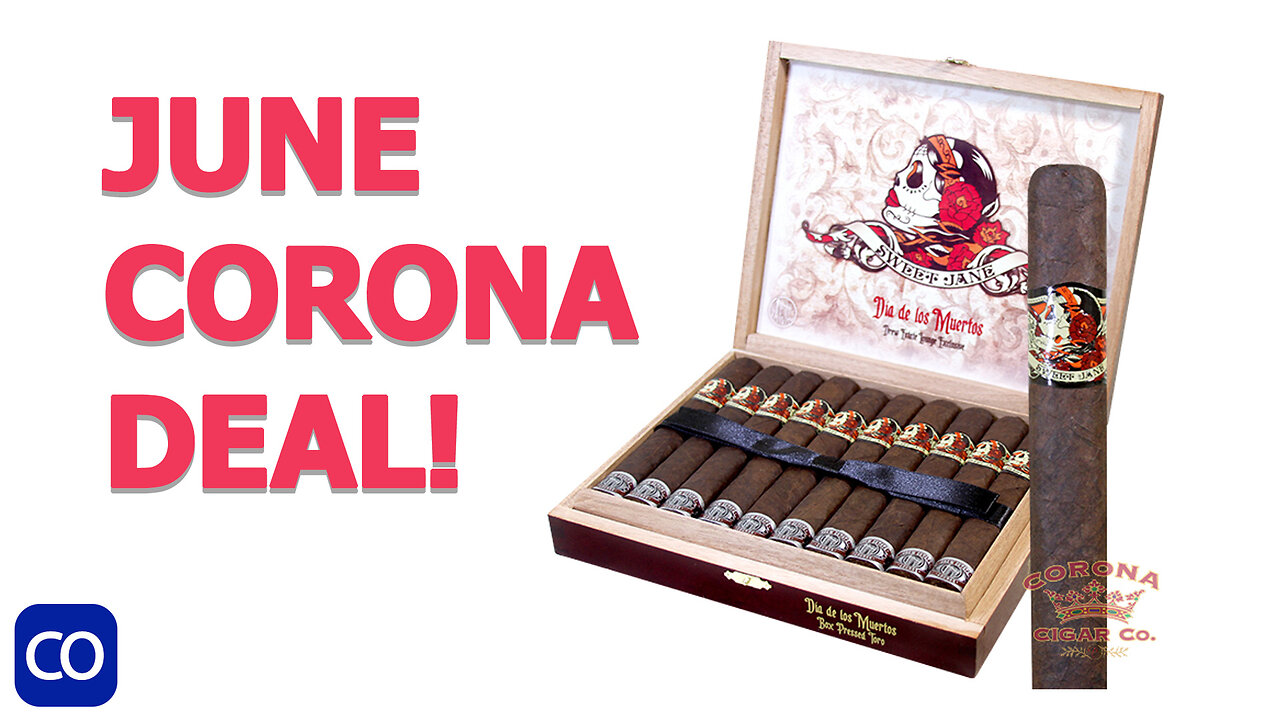 Corona JUNE Deal! Deadwood Sweet Jane Dia de los Muertos Drew Estate Lounge Exclusive