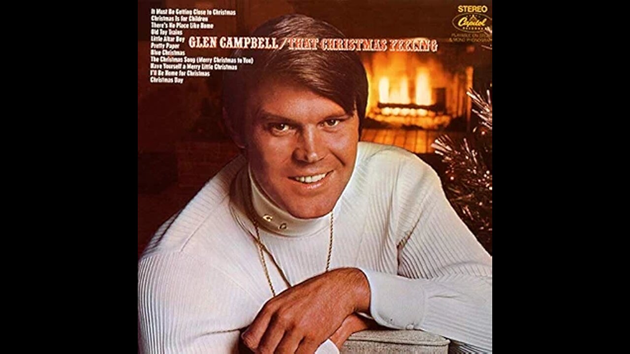 Glen Campbell - I'll Be Home For Christmas (Lyric Video)