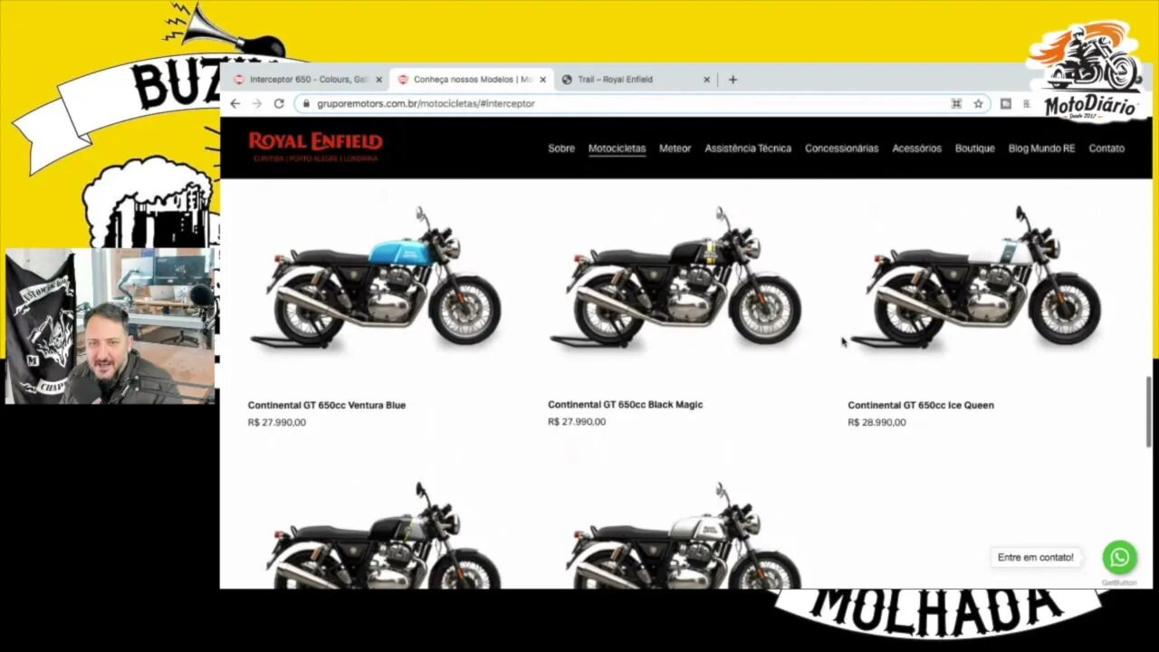 BOMBA (EU AVISEI): Royal Enfield SOBE os preços da INTERCEPTOR, CONTINENTAL e HIMALAYAN