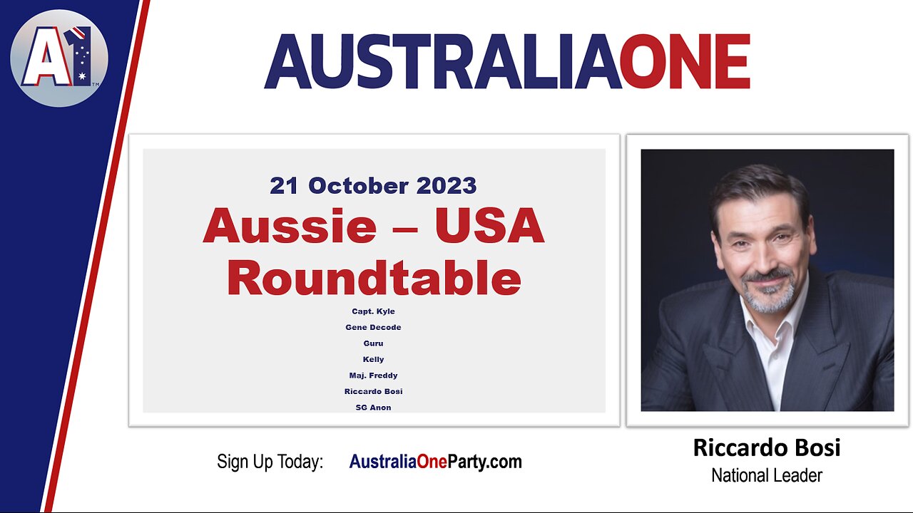 AustraliaOne Party - Aussie-USA Roundtable (21 October 2023)