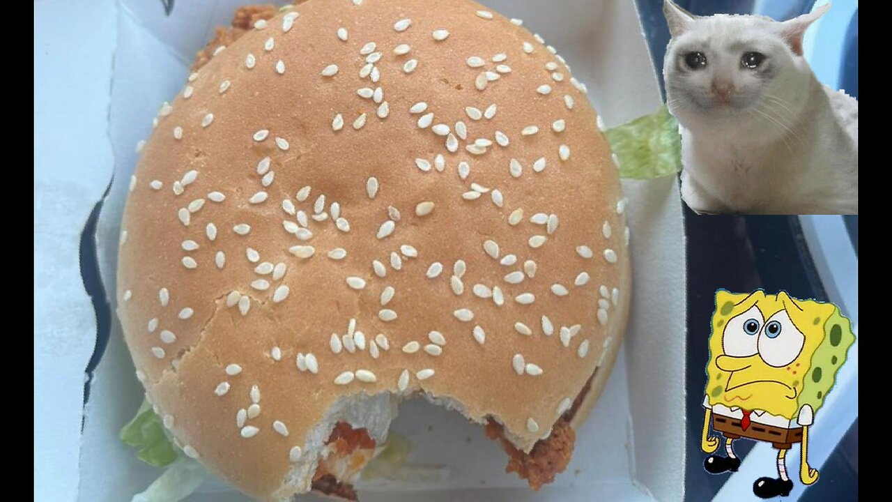 Customers burger bitten at Mcdonalds!!