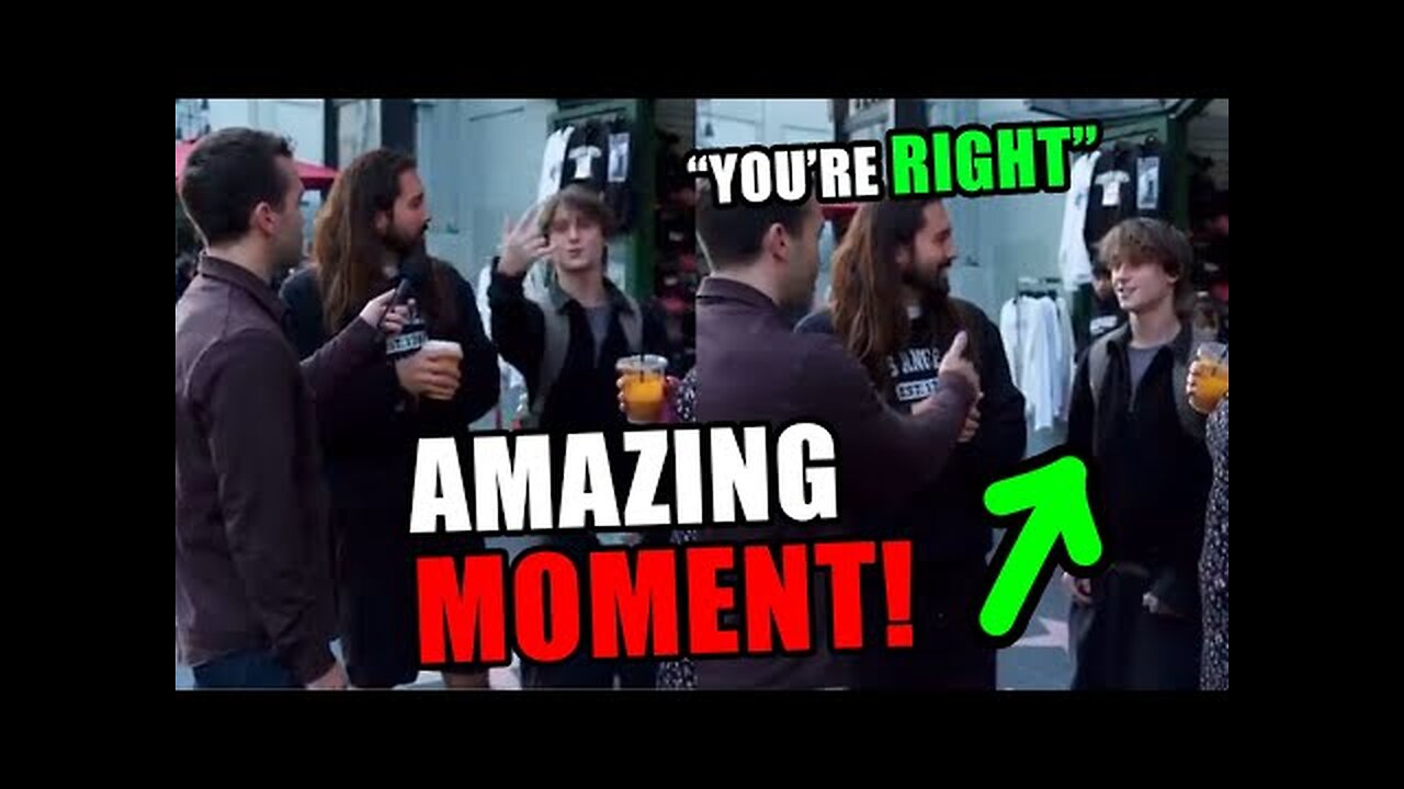 Kid tries TROLLING street interview, what happens next is truly heartwarming...