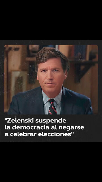 "El principal defensor de la democracia, Zelenski, la suspende al negarse a celebrar elecciones"
