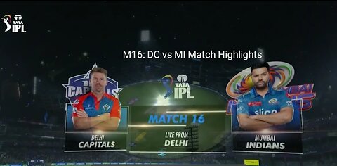 match 16 DC vs MI ipl highlights || tata ipl \\ ipl 2023