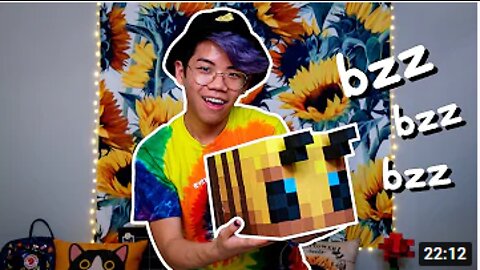 how to make a Minecraft bee in REAL LIFE 🐝 *bzz bzz* 🐝