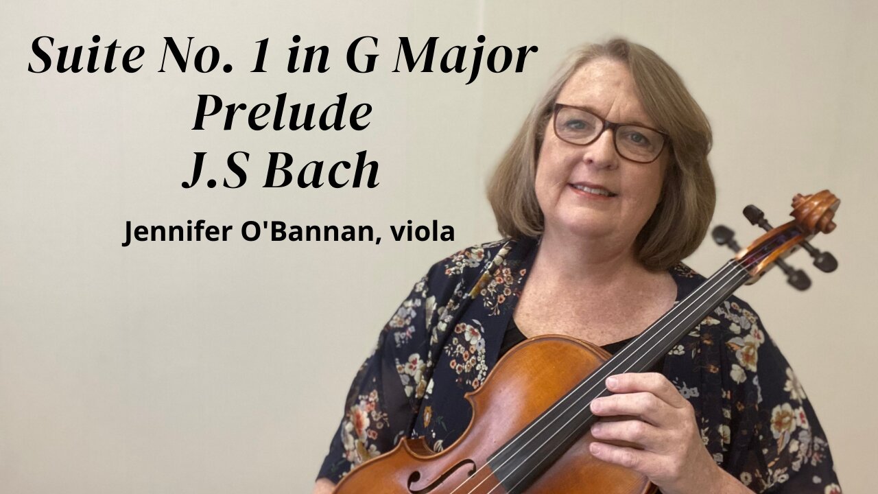 Suite in G Major, Prelude | J.S. Bach | Jennifer O'Bannan, viola