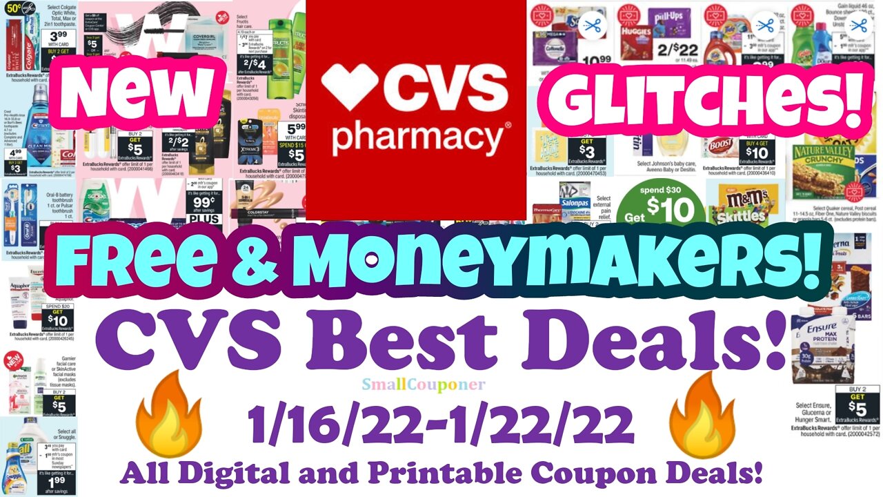 CVS Best Deals 1/16/22-1/22/22! All Digital & Printable Coupon Deals!