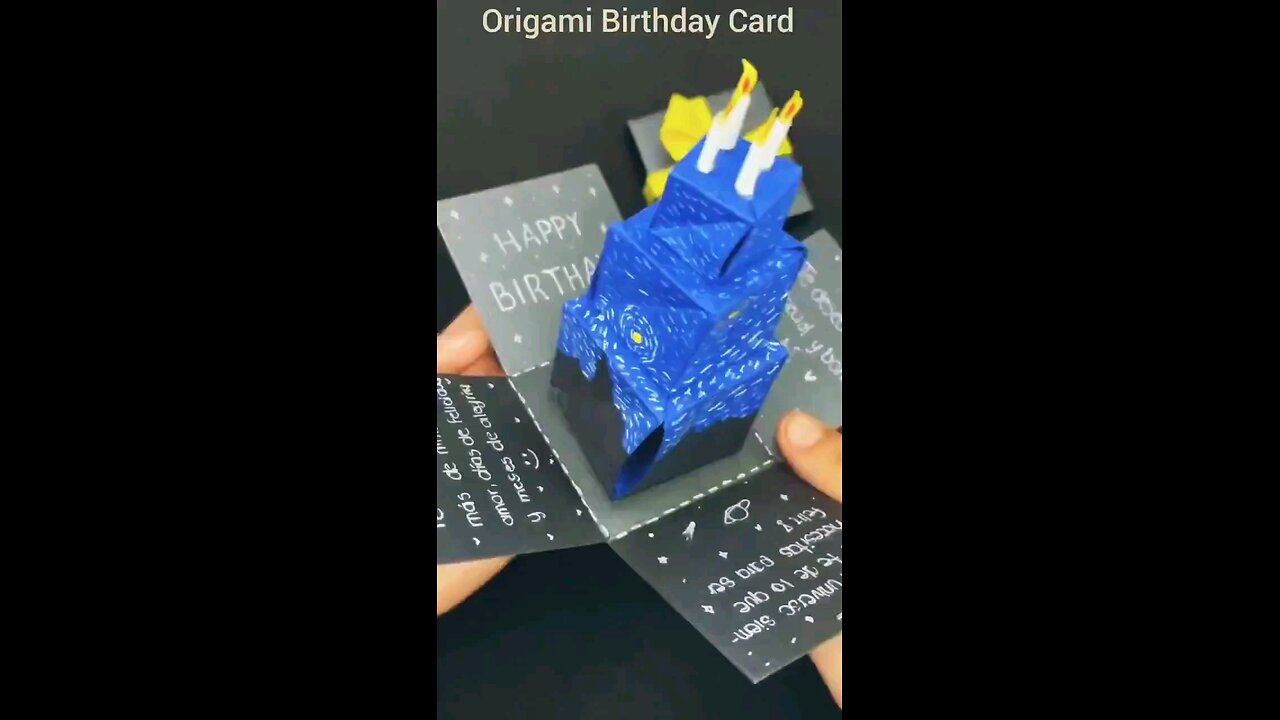 Origami Birthday Card