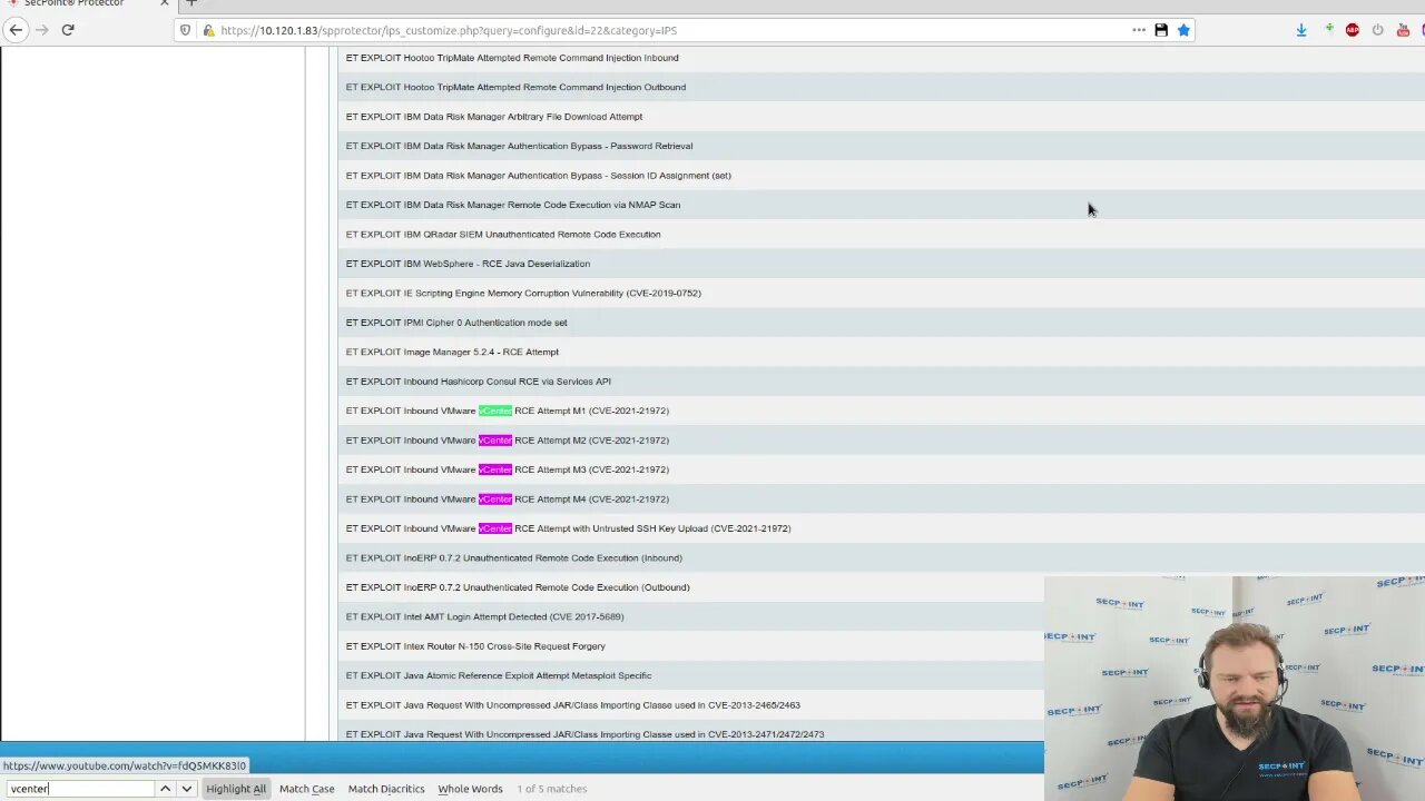 SecPoint Protector IPS Block ESXi Vcenter RCE